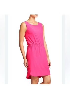 Athleta Brand ‘Astra’ Dress - Sz 2 - Paradise Pink - Bright Neon Pink Color